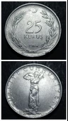 Escoines Koleksiyon 39963687afda069a53 1964 Akmonital 25Kuruş Eski Madeni Para thumbnail 1
