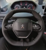 DİKİŞLİ DİREKSİYON KILIFI SİYAH DERİ SİYAH DİKİŞLİ PEUGEOT PARTNER İCİN (2008-3008 E UYMAZ) thumbnail 1