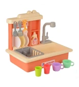 Pilli Modern Akan Musluklu Lavabo Mutfak Seti ( Pembe Renk) - 2