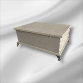 Ahşap- Ham Mdf- Desenli-takı-makyaj-aksesuar-çok Amaçlı- Ayaklı dikdörtgen Dekoratif Kutu - 5