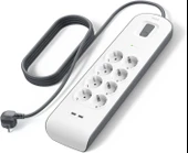 Belkin bsv804Vf2M Akım Korumalı Uzatma Priz,8 Çıkışlı Priz,2,4A Çıkışlı iki (2) adet USB Bağlantı Noktası ,2M, 2x2.4A USB Girişi thumbnail 1