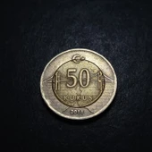 Escoines Koleksiyon 3996368800c7e45223 2011 çapaklı 50Kuruş ÇT+ eski madeni para thumbnail 2
