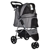 Zampa TriBoro Gri Kedi-Köpek Arabası (SP03P-G) thumbnail 1