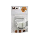 PLASTİK   MOP SAP TUTUCU - ASKI   YAPIŞKANLI MONTAJ= ŞEFFAF PVC PLAKA  10KG. TAŞIMA (5047) - 1