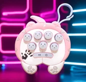 YÜKSEK KALİTE MİNİ PEMBE POPİT YENİ NESİL ANAHTARLIKLI POPİT OYUNCAK POPİT SESLİ LED IŞIKLI POPİT thumbnail 1