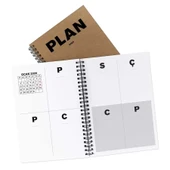 2026 Tarihli Ajanda - Haftalık Planlayıcı (Sümen) - A5 Boy Kraft Kapak - 1