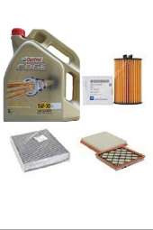 GM OPEL ASTRA J BENZİNLİ FİLTRE SETİ 1.6/1.4 +CASTROL EDGE 5W-30 LL 5LT 2024 üretim - 1