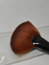 Lüx Ahşap Saplı Makyaj Pudra Fırçası Fondoten Allık Fırçası Pudra Fırçası - 1