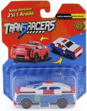 Transracers Dönüşen Araçlar Polis Arabası / Spor Araba - 3