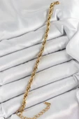 316L Çelik Gold Renk Burgu Model Kadın Bileklik - 2