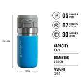 Stanley Go Quick Flip Water Bottle 0.47L Termos Kupa Bardak Matara thumbnail 2