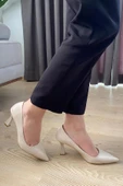 Kadın Samba Krem Rugan Stiletto - 3