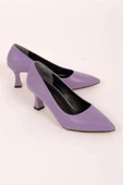 Kadın Sity Lila 6 cm İnce Topuklu Stiletto - 4