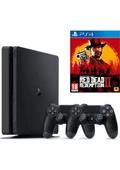 Playstation 4 Slim Kasa 1 Tb Hafıza 3 Adet Orjinal V2 Kol + Oyun OUTLET - 1