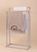 The Mia Metal Havlu Askılığı Gri GLV0764 thumbnail 2