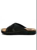 Apella Siyah Tokalı Çapraz Bant Anatomik Comfort Kadın Terlik thumbnail 8