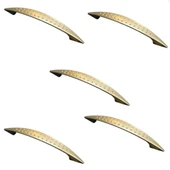 Noktalı Saten Çekmece Dolap Kapak Kulpu 96 Mm Metal Kulp 5 Adet​​​​​​​ thumbnail 1