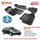 Mercedes C Serisi W203 2000-2007 Premium 3D Havuzlu Paspas Seti - 1