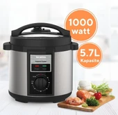 Kumtel Elektrikli Düdüklü Tencere 1000 Watt HPC-02 - 1