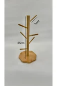 Bambu Fincan Rafı, Bambu Bardaklık (35CM) - 5