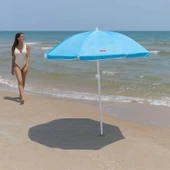 CYNDI - YILDIZ BASKILI MAVI PLAJ SEMSIYESI - 4