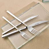 Karaca Elegance Nil Platin 12 Kişilik 84 Parça Çatal Kaşık Bıçak Takımı thumbnail 5