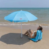 CYNDI - YILDIZ BASKILI MAVI PLAJ SEMSIYESI - 7