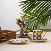 İstanbul Porselen Deren 6'lı Kahve Fincan Takımı 90 ml thumbnail 2