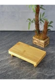Bambu Top Ayaklı Dikdörtgen Düz Stant, Bambu Sunumluk (30x20) - 1