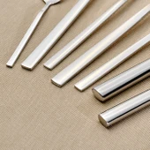 Karaca Elegance Nil Platin 12 Kişilik 84 Parça Çatal Kaşık Bıçak Takımı thumbnail 6