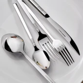 Karaca Elegance Nil Platin 12 Kişilik 84 Parça Çatal Kaşık Bıçak Takımı thumbnail 2