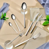 Karaca Elegance Nil Platin 12 Kişilik 84 Parça Çatal Kaşık Bıçak Takımı thumbnail 1