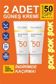 Dermaderm 2 Adet Spf 50+ Güneş Koruma Vitaminli Yüz ve Vücut Güneş Kremi 2 x 100 ml. - 1