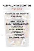SELKUR (KARIŞIK KURU MEYVE) Natural Meyve Kokteyl 200 gr (SIFIR ŞEKER-ZERO SUGAR) - 4