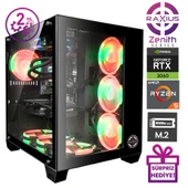 RaXius Zenith Z1 R5 3060-56G013 Ryzen5 5600G 32GB 1TBSSD RTX3060 12 GB W11P Gaming Masaüstü Bilgisayar - 2