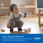 TP-LINK Tapo C222, 4,0Mpix, Iç ve Dis Mekan, Wifi-Ethernet, 12Mt. Gece Görüsü, 360 Dönüs, Dikey ve Yatay Hareket, Iki Yönlü Ses, Yapay Zeka Destekli Güvenlik Kamerasi - 3