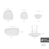 Karaca Forever Bone Cliff 26 Parça 6 Kişilik Kahvaltı Takımı thumbnail 5