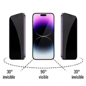 İphone 15 Pro Max Uyumlu Gizliliği Koruma 3D Antistatik Hayalet Ekran Koruyucu thumbnail 5