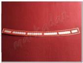 DB Chrome Renault Megane 4 Sedan Arka Tampon Üstü Nikelaj 2016 Sonrası P.Çelik thumbnail 2