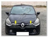 DB Chrome Renault Clio 4 Ön Panjur Nikelajı 2012-2017 2 Parça P.Çelik thumbnail 2