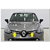 DB Chrome Renault Clio 4 Ön Panjur Nikelajı 2012-2017 2 Parça P.Çelik thumbnail 1