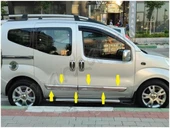 Peugeot Bipper Krom Yan Kapı Çıtası 2008 Sonrası 4 Parça Paslanmaz Çelik thumbnail 3