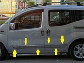 Citroen Nemo Krom Yan Kapı Çıtası 2008 Sonrası 4 Parça Paslanmaz Çelik thumbnail 2
