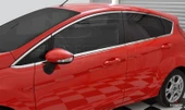 S-Dizayn Ford Fiesta Krom Cam Üst Çıtası 8 Parça 2009-2017 thumbnail 6