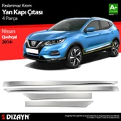 S-Dizayn Nissan Qashqai Krom Yan Kapı Çıtası 4 Prç 2014-2021 thumbnail 1