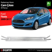 S-Dizayn Ford Fiesta Krom Cam Çıtası 8 Prç 2009-2017 thumbnail 1