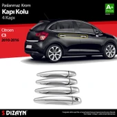 S-Dizayn Citroen C3 Krom Kapı Kolu 4 Kapı 2010-2016 thumbnail 1