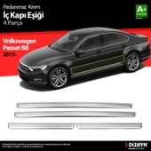 S-Dizayn VW Passat B8 Krom İç Kapı Eşiği 4 Parça 2015-2019 thumbnail 1