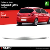 S-Dizayn Opel Corsa E Krom Bagaj Alt Çıtası 2015-2019 thumbnail 1