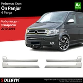 S-Dizayn VW T5 Transporter Krom Ön Panjur 4 Prç 2010-2015 thumbnail 1